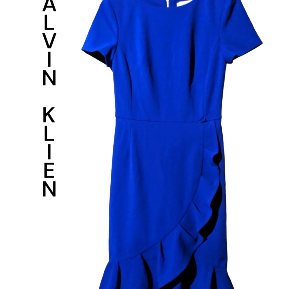 Calvin Klein Royal Blue Cocktail Dress Size 4